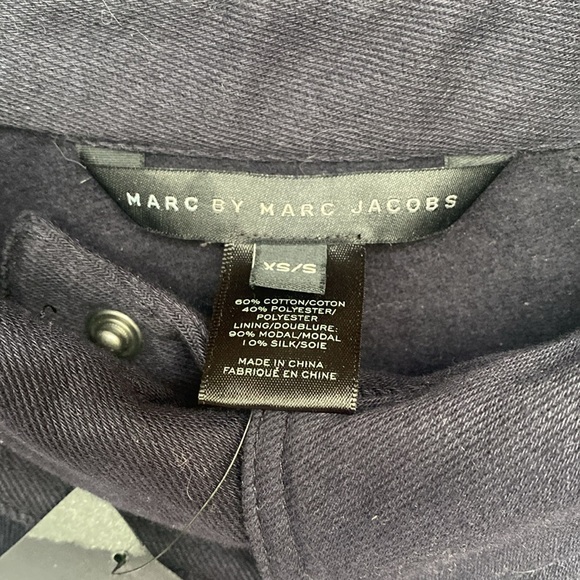 NWT MARC BY MARC JACOBS PRAIRIE INDIGO XS/S NEW ROHE MIXED KNIT WOMENS JACKET - Picture 4 of 6